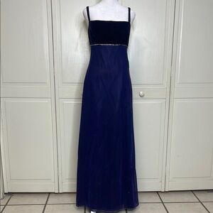 VINTAGE Women’s Jump Apparel Co Womens Purple Metallic Shimmer Gown Size 9/10